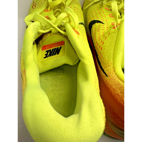 Nike LunarGlide 7 Men’s Size 10 Volt Yellow Orange Running Shoes 747355-700 - Picture 6 of 9